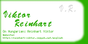viktor reinhart business card